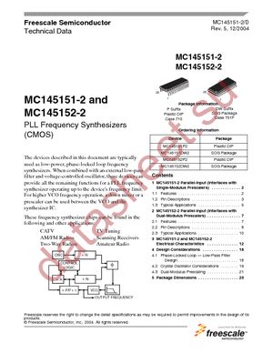 MC145151DW2R2 datasheet  